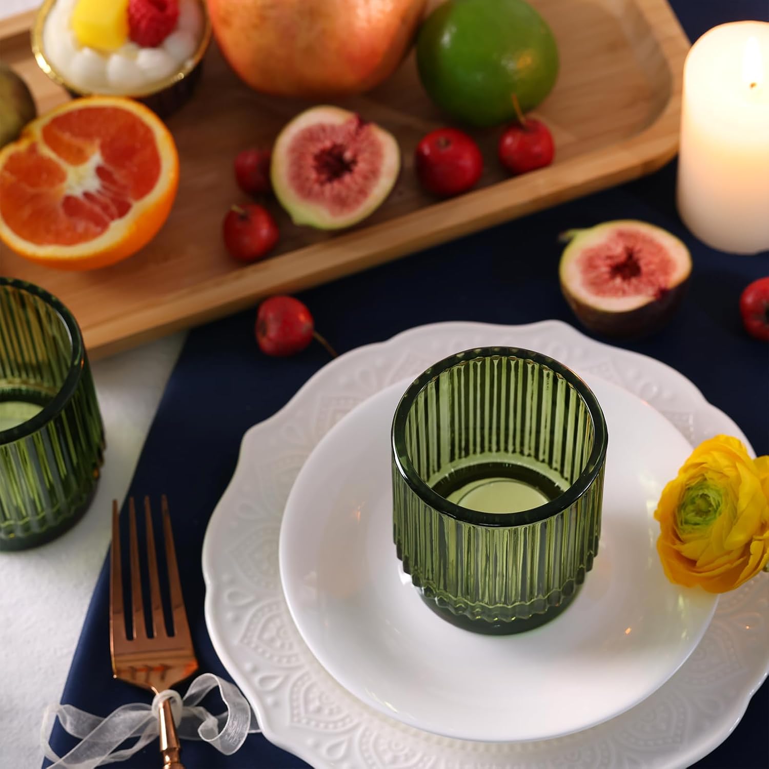 8pcs Green Votive Candle Holde - Lighting Decoration For Wedding のレビューと価格