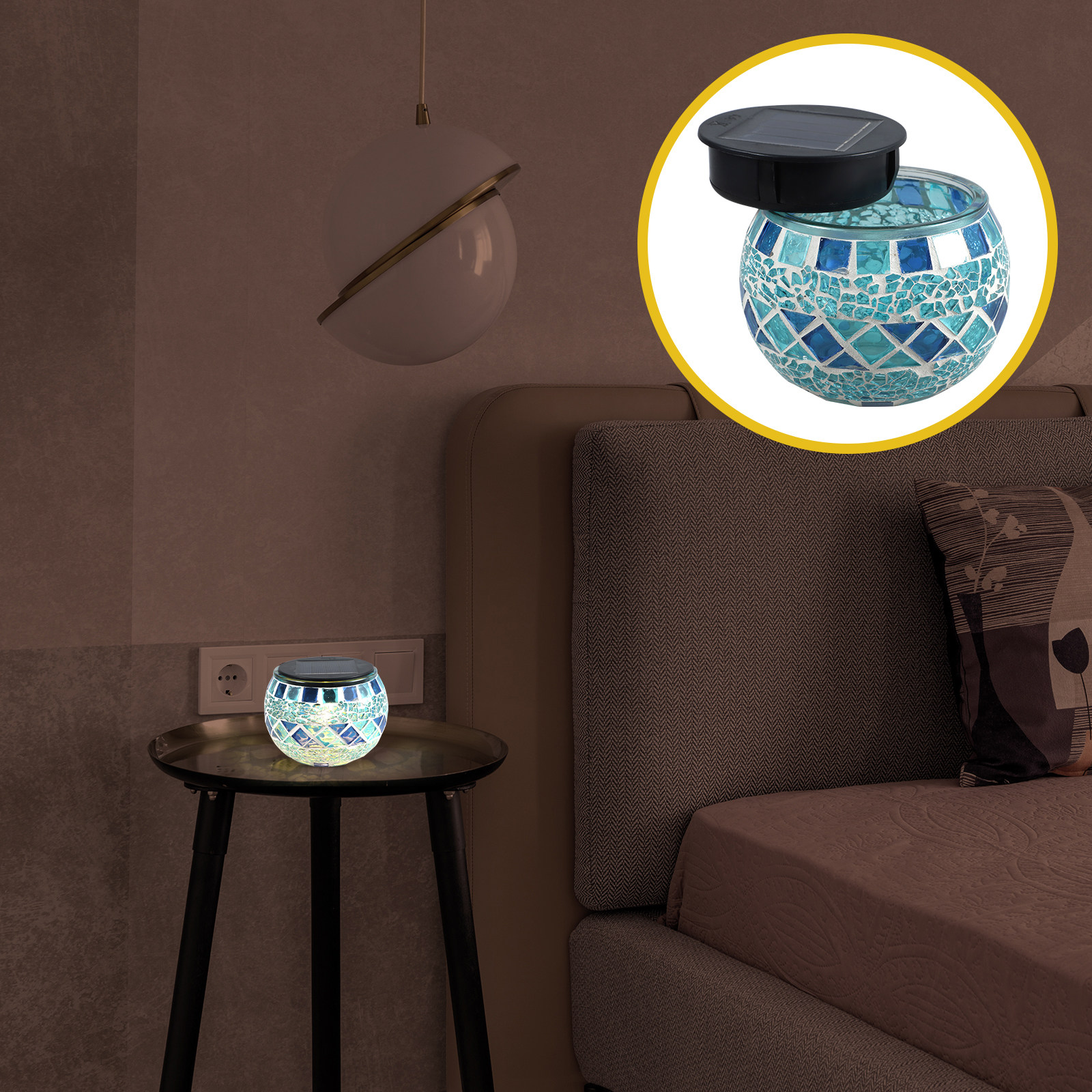 Mosaic Light Solar Glass Decor - Decor Lighting Solution のレビューと価格