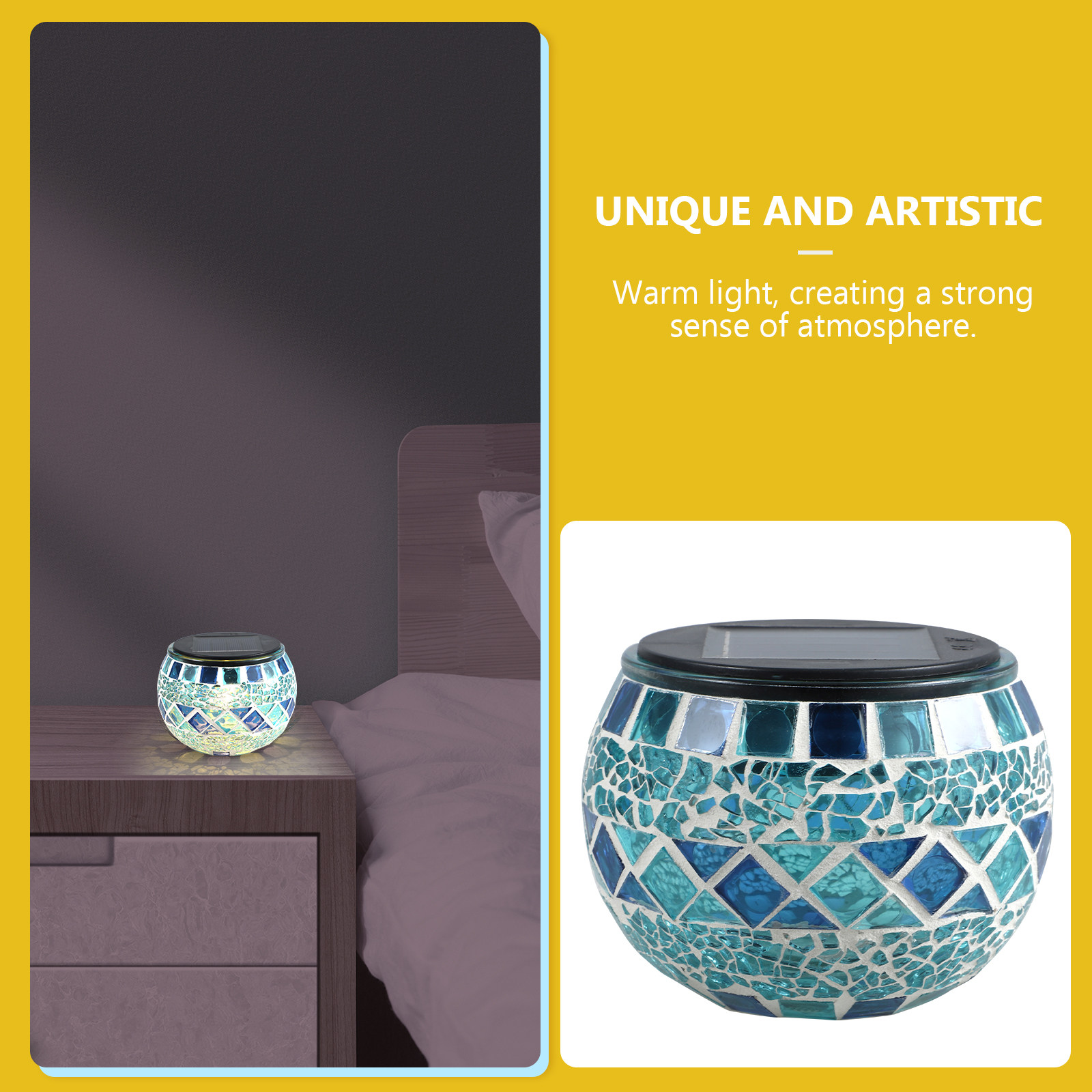 Mosaic Light Solar Glass Decor - Decor Lighting Solution のレビューと価格
