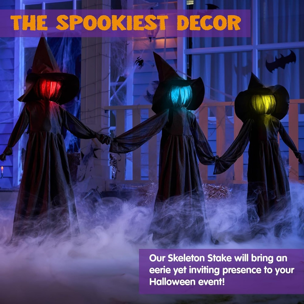 3 Pack 51'' Halloween Witch De - Decor Lighting Pack のレビューと価格