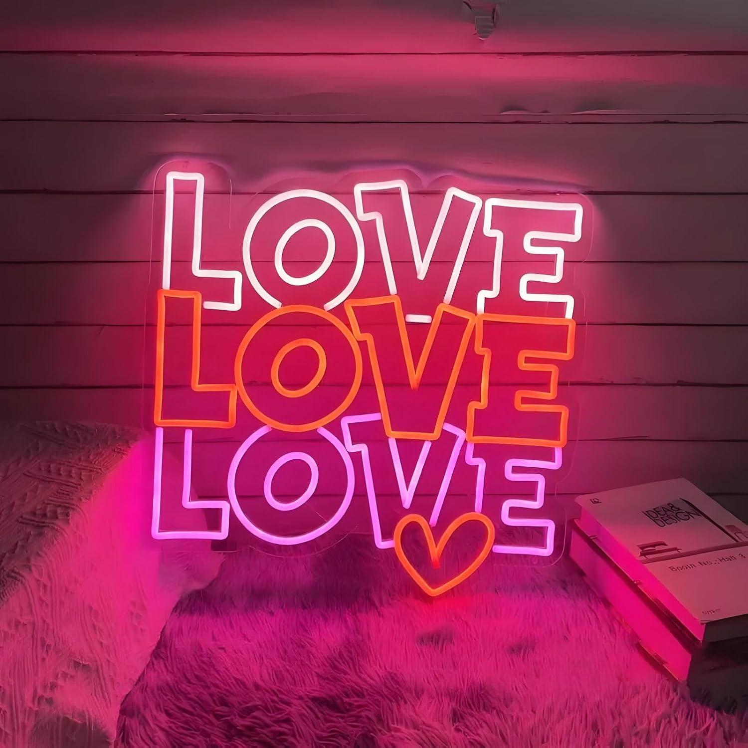Love Neon Sign USB Dimmable LE - Lighting Decoration For Wedding のレビューと価格