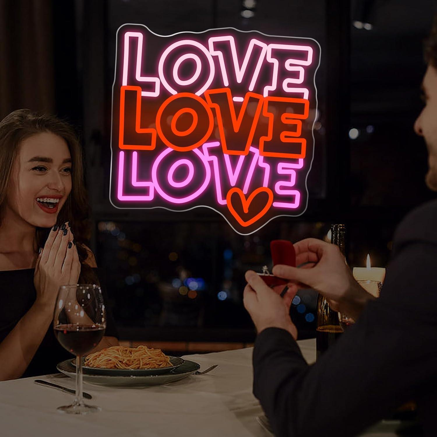 Love Neon Sign USB Dimmable LE - Lighting Decoration For Wedding のレビューと価格