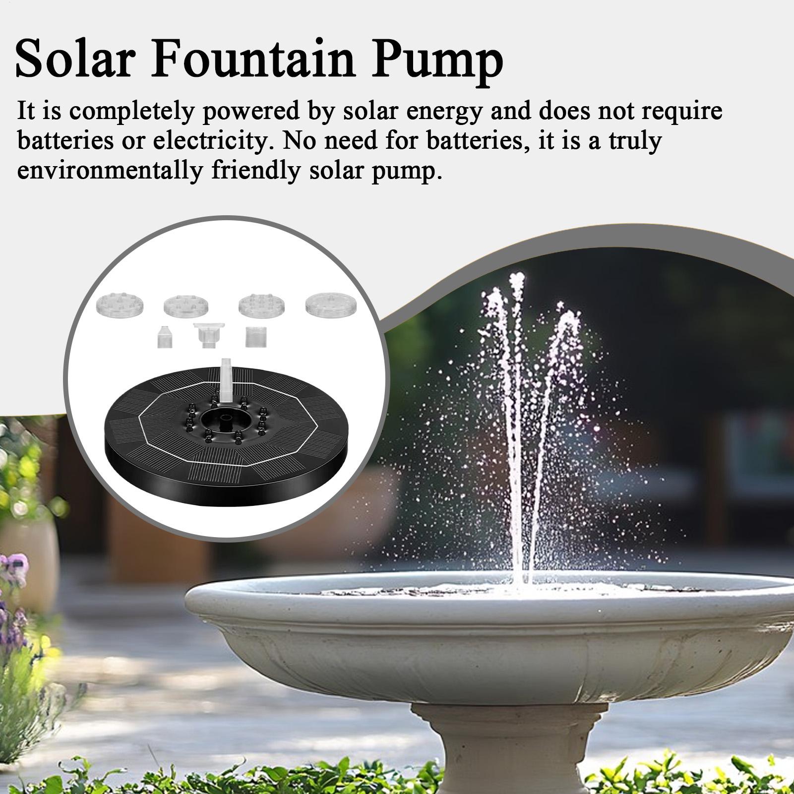 Fountain Pump Solar Adjustable - Up Lighting Decor のレビューと価格