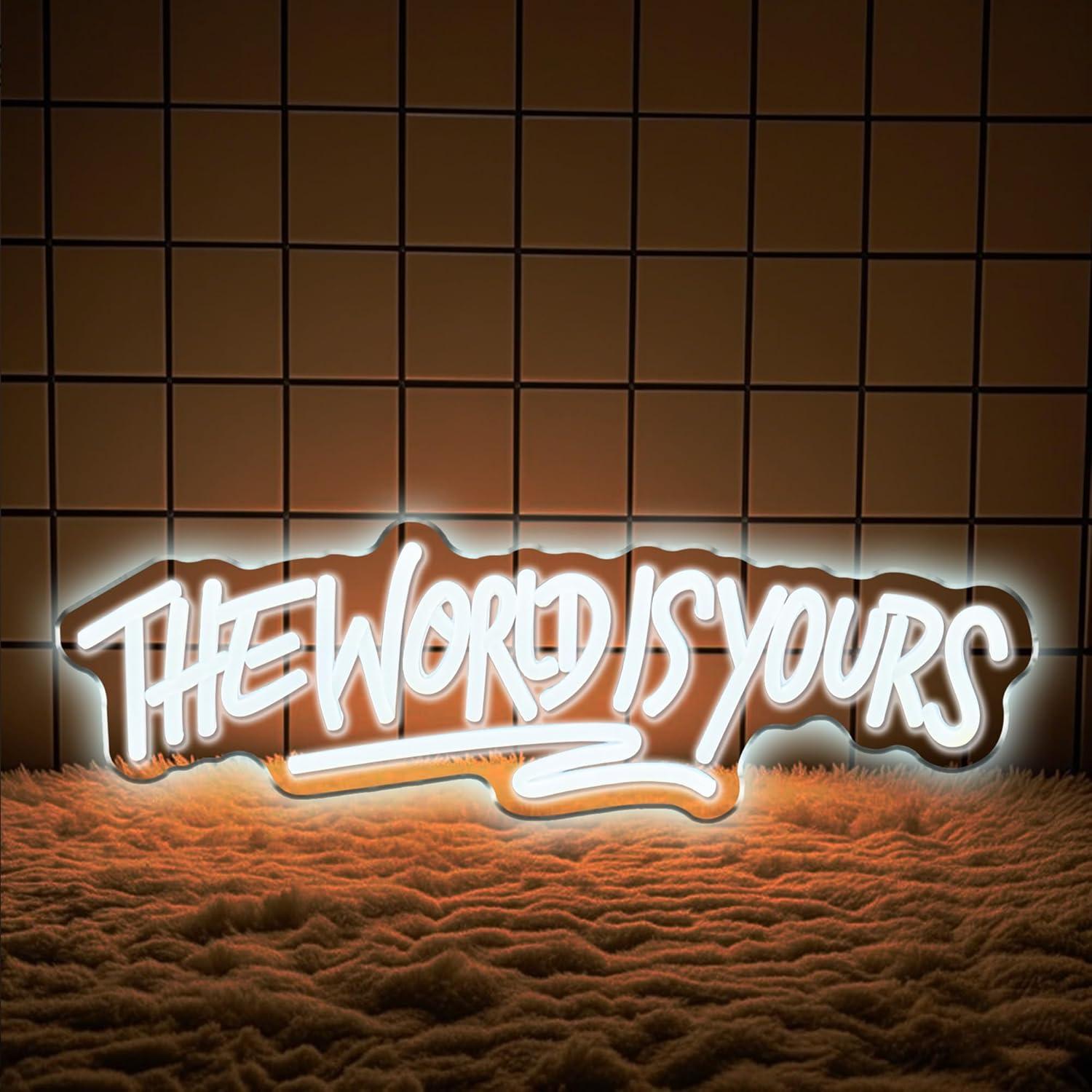 The World is Yours Neon Sign U - Lighting Decoration For Wedding のレビューと価格