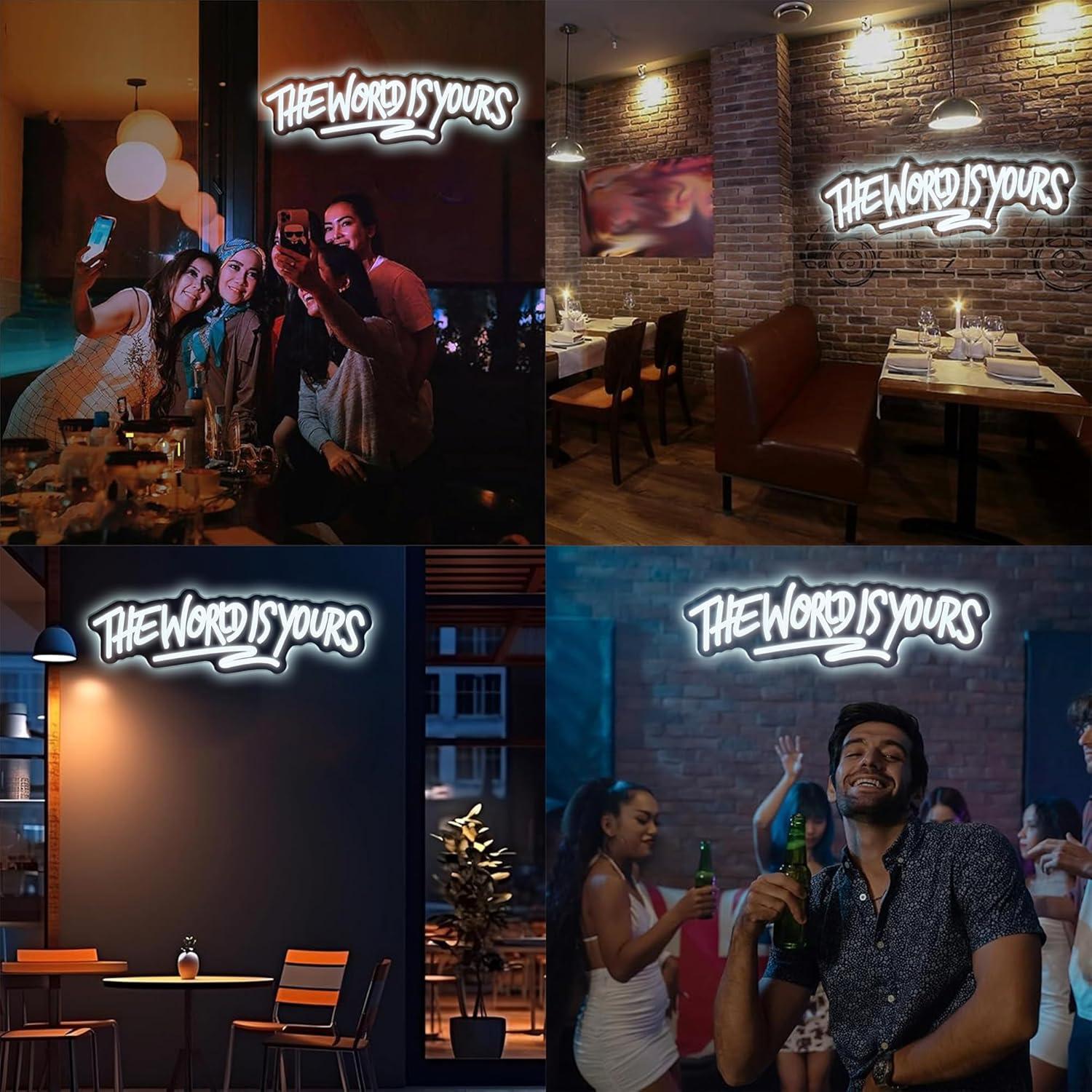 The World is Yours Neon Sign U - Lighting Decoration For Wedding のレビューと価格