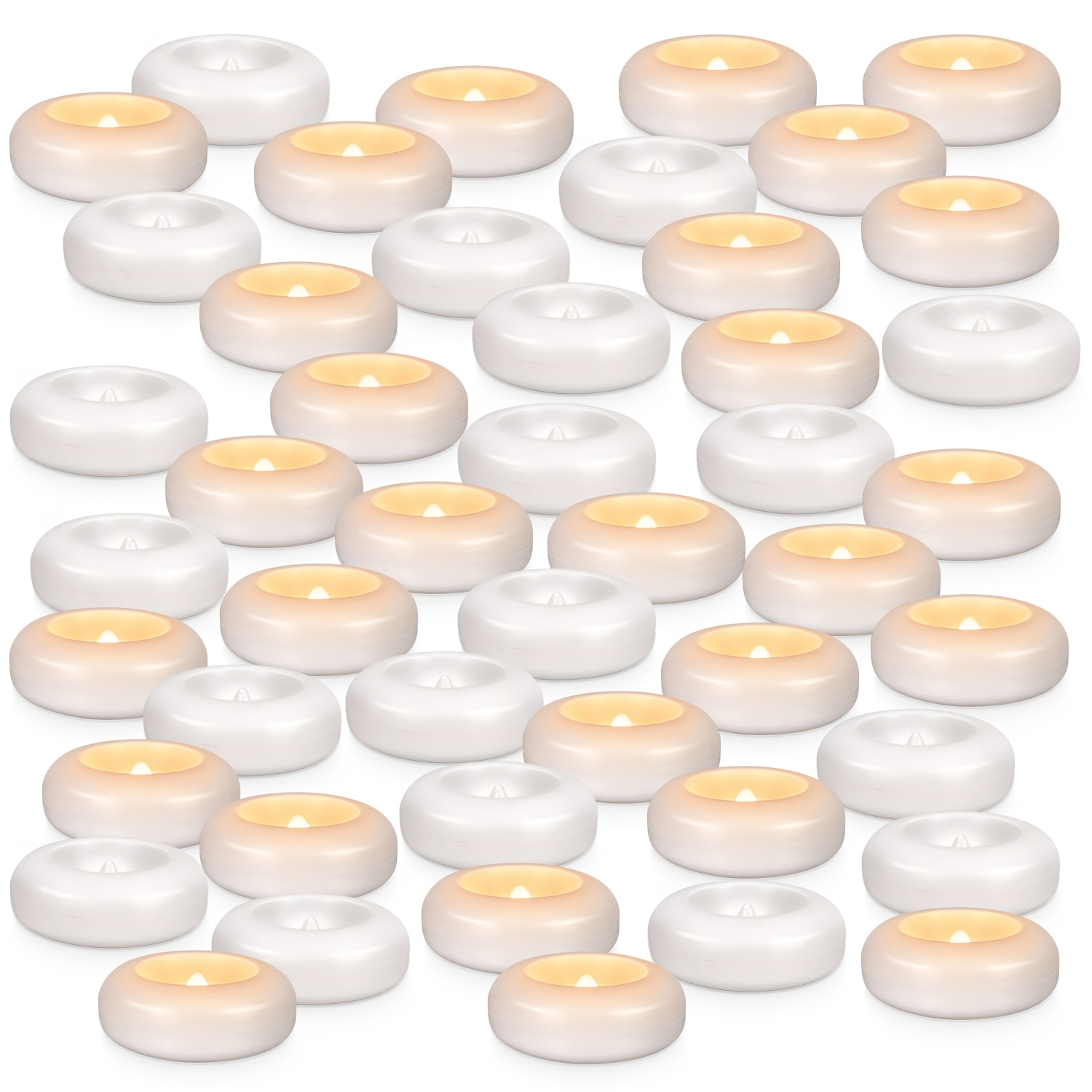 48 LED Floating Candles, 3-inc - Lighting Effect Home Decor のレビューと価格