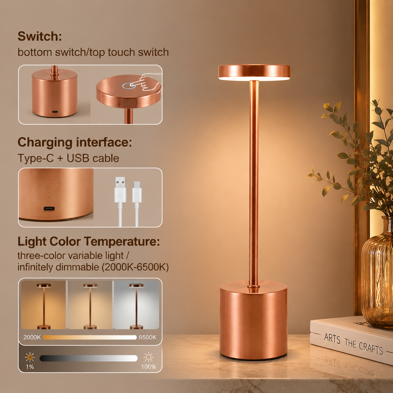 GGBingo Metal Light Table Lamp - Lighting Decor Living Room のレビューと価格