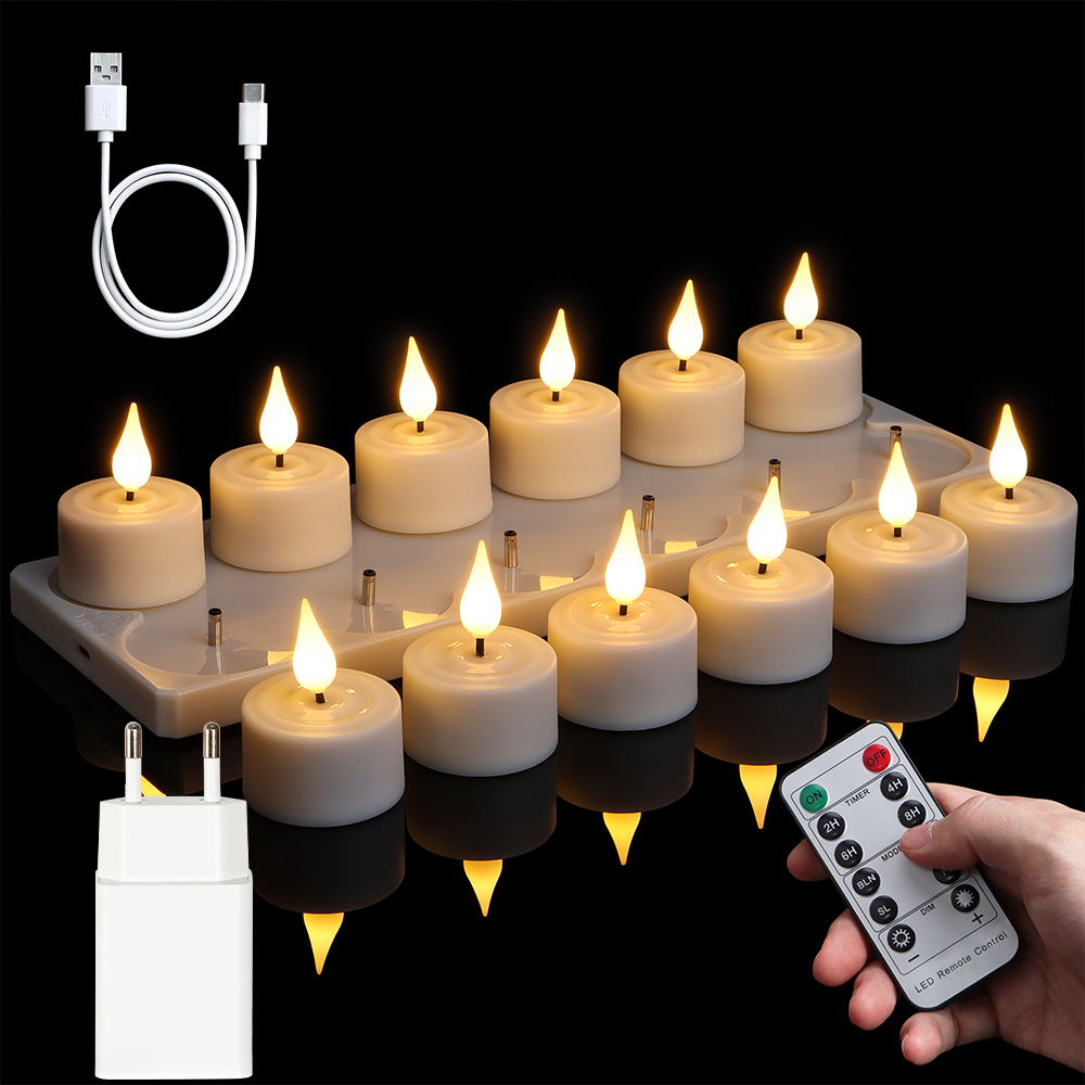 LED Candle Light Rechargeable  - Lighting Decor Living Room のレビューと価格