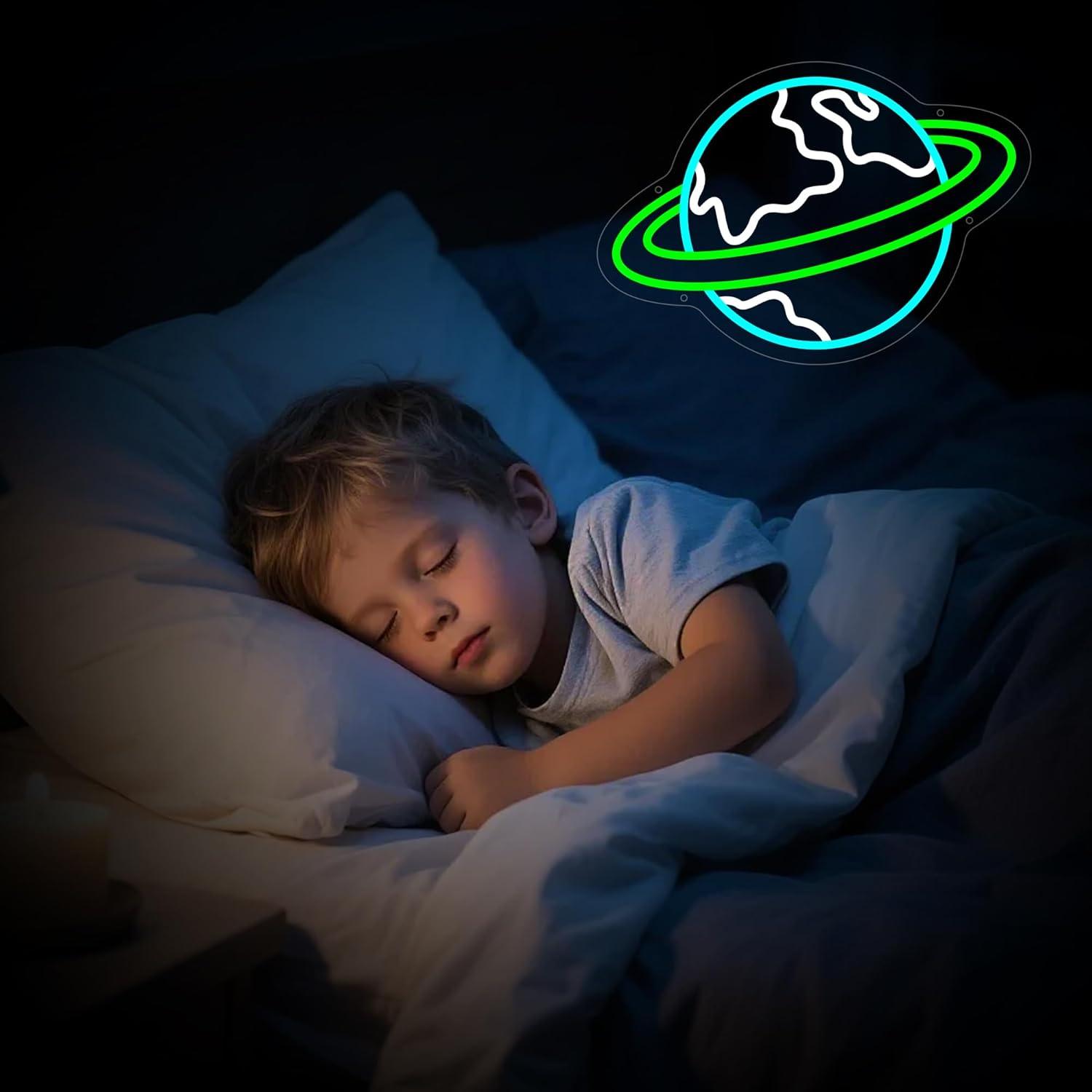 Earth Neon Sign Planet Dimmabl - Lighting Decor Living Room のレビューと価格