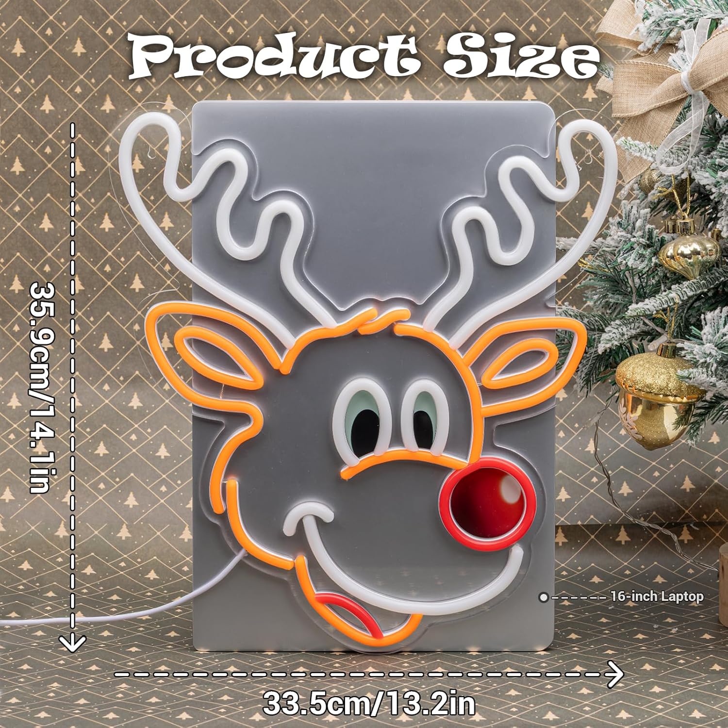 Cute Christmas Reindeer Neon S - Lighting Decoration Ideas For Home のレビューと価格
