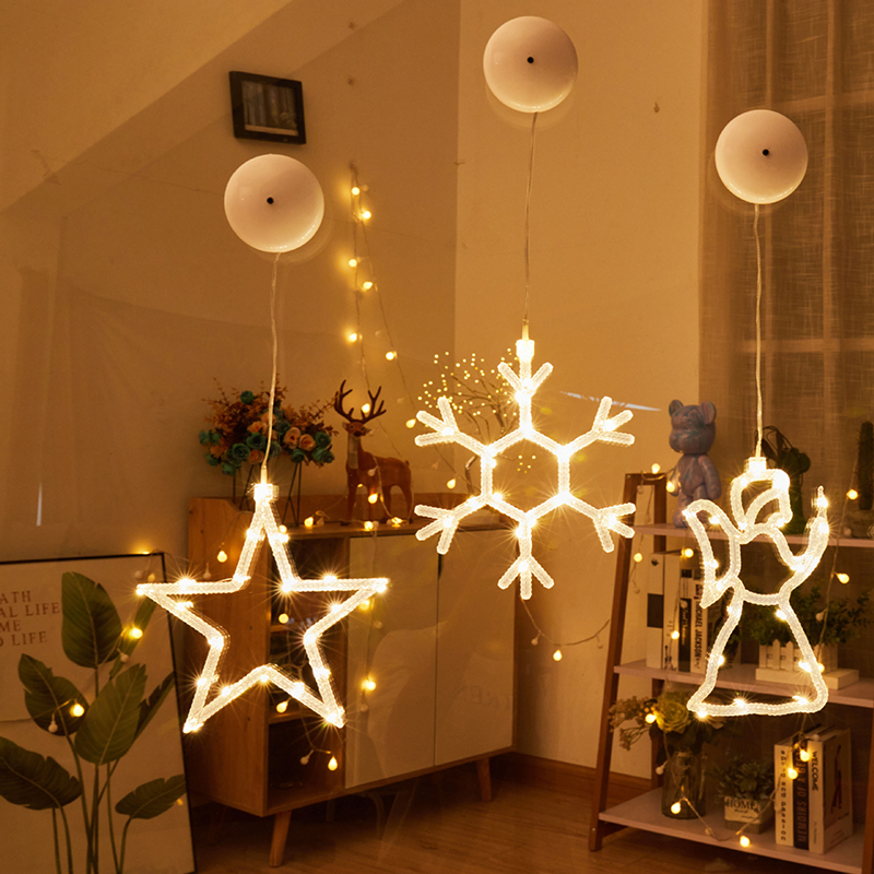 Christmas Window Hanging LED L - Pendant Lighting Christmas Decor のレビューと価格
