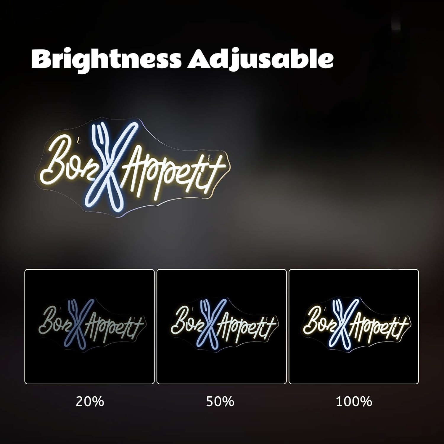 Bon Appétit Neon Sign Good App - Lighting Decoration Ideas For Home のレビューと価格
