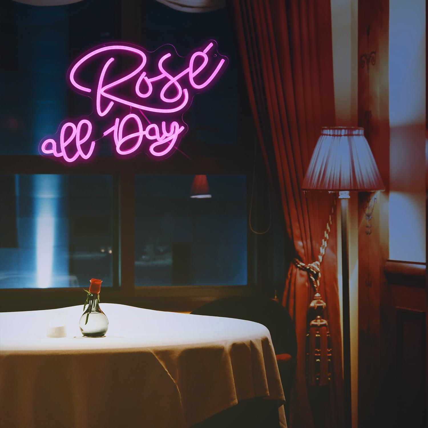 Rose All Day Neon Sign Dimmabl - Lighting Decoration For Wedding のレビューと価格