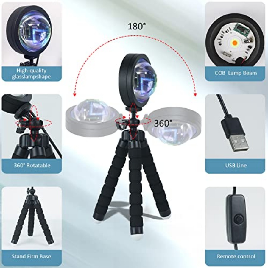 Lamp Projection Rotation LED R - Lighting Decor Living Room のレビューと価格