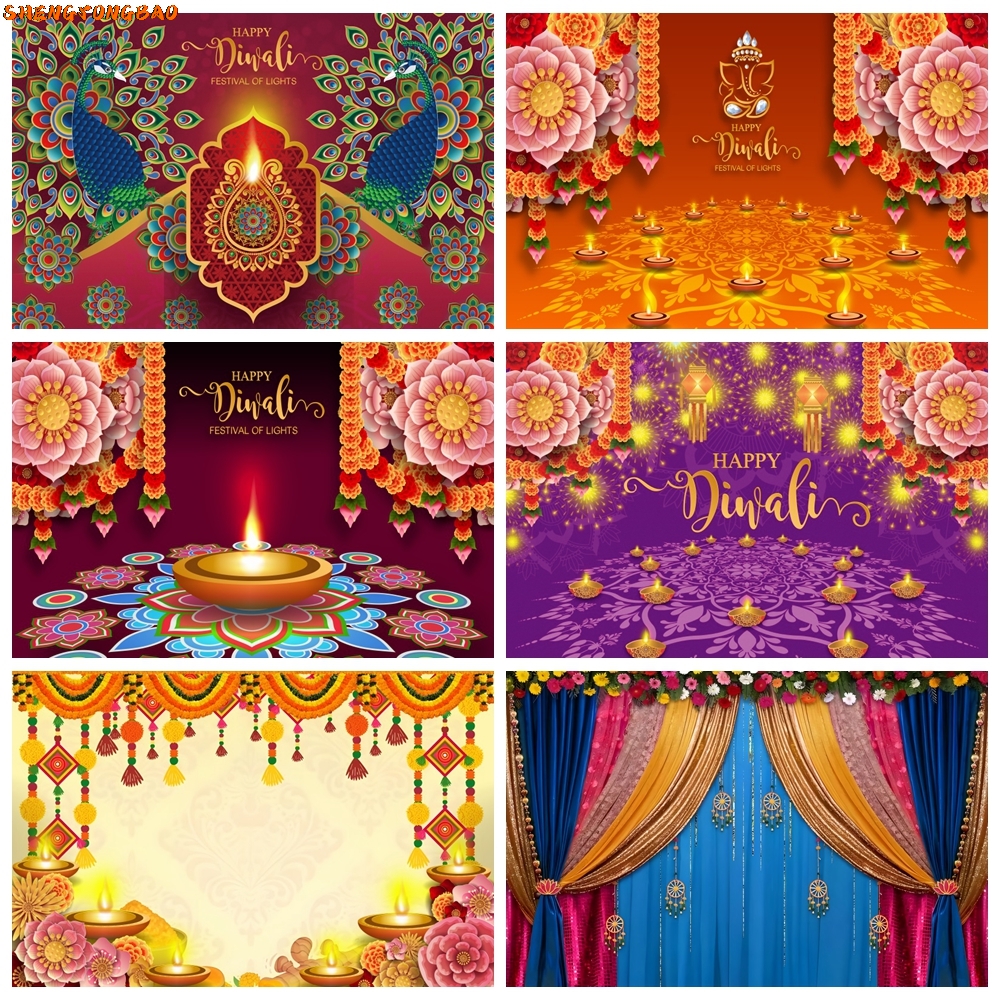 Happy Diwali Backdrop for Phot - Decor Lighting India のレビューと価格