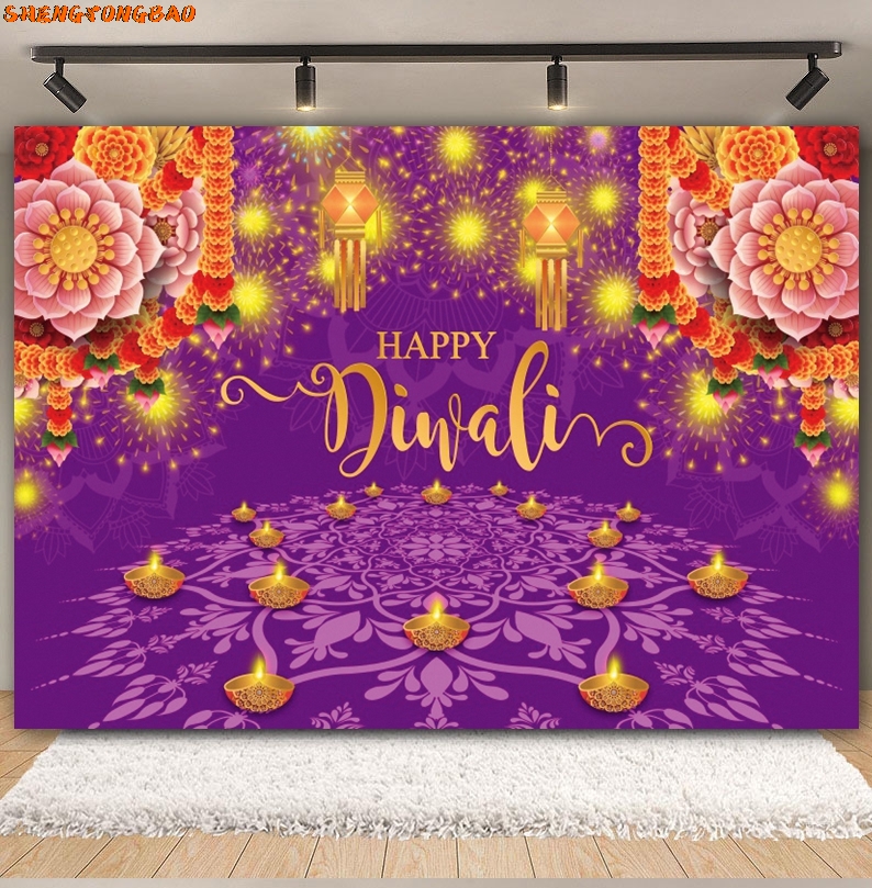 Happy Diwali Backdrop for Phot - Decor Lighting India のレビューと価格