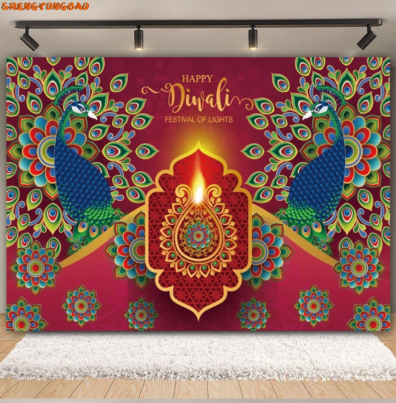 Happy Diwali Backdrop for Phot - Decor Lighting India のレビューと価格