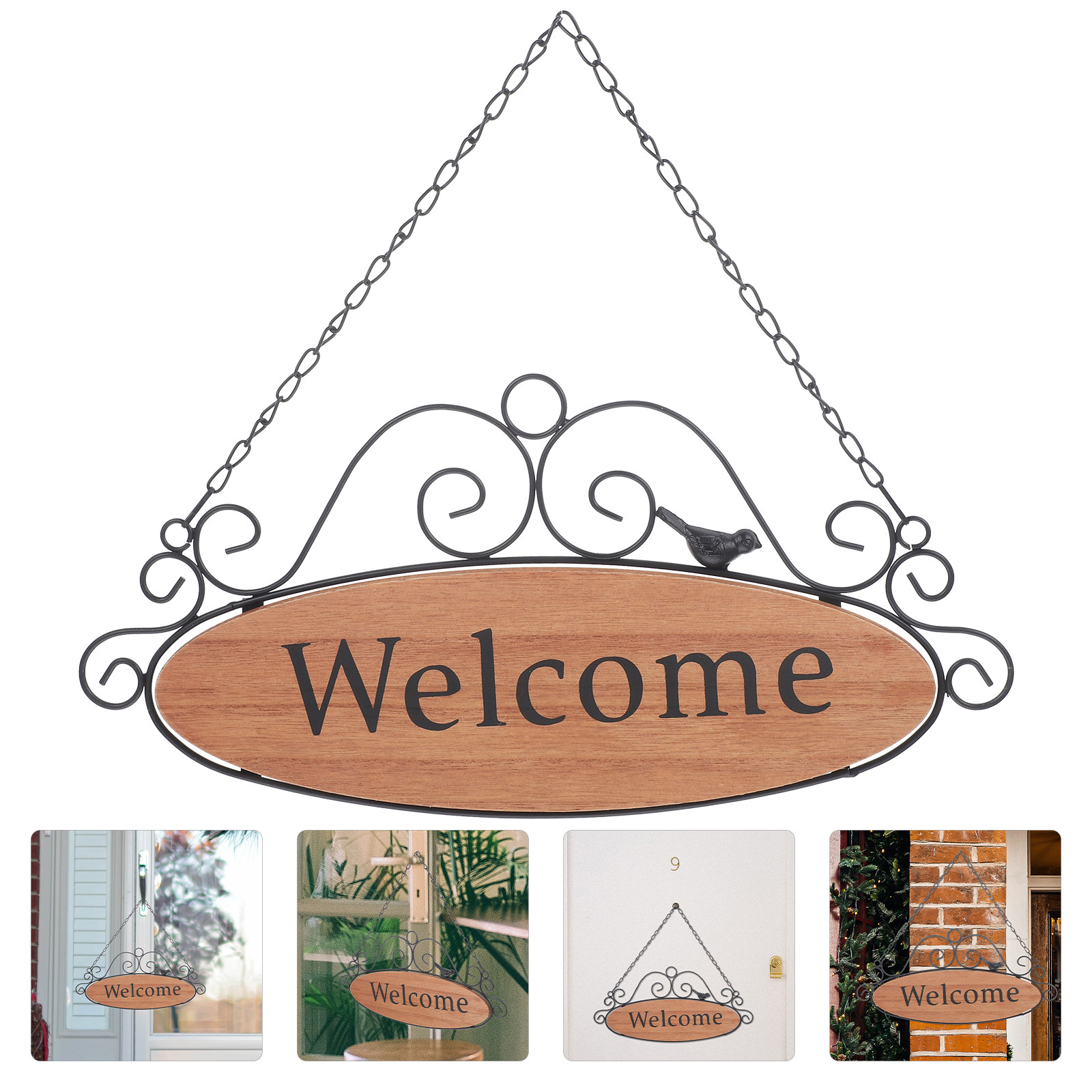 1Pcs Welcome Sign Door Hanger  - Restaurant Lighting Decoration のレビューと価格
