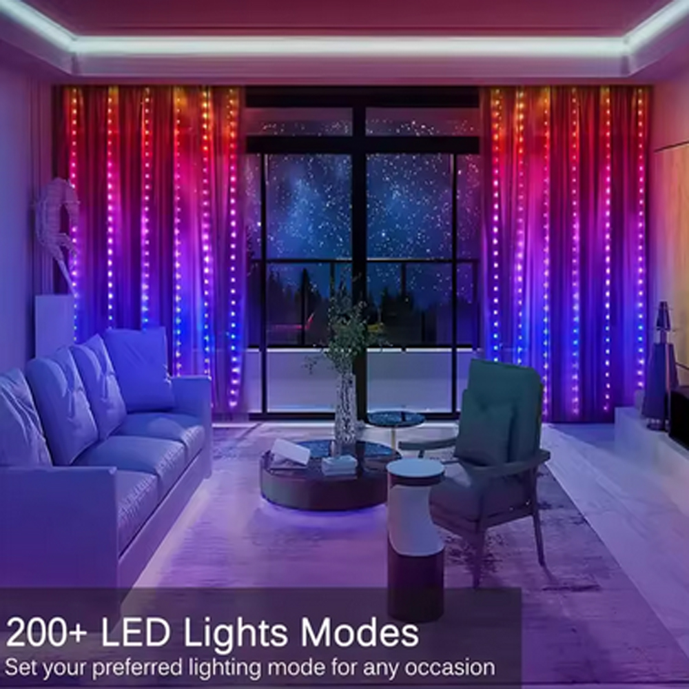 3M RGB Smart LED Curtain Light - Lighting Decoration For Wedding のレビューと価格