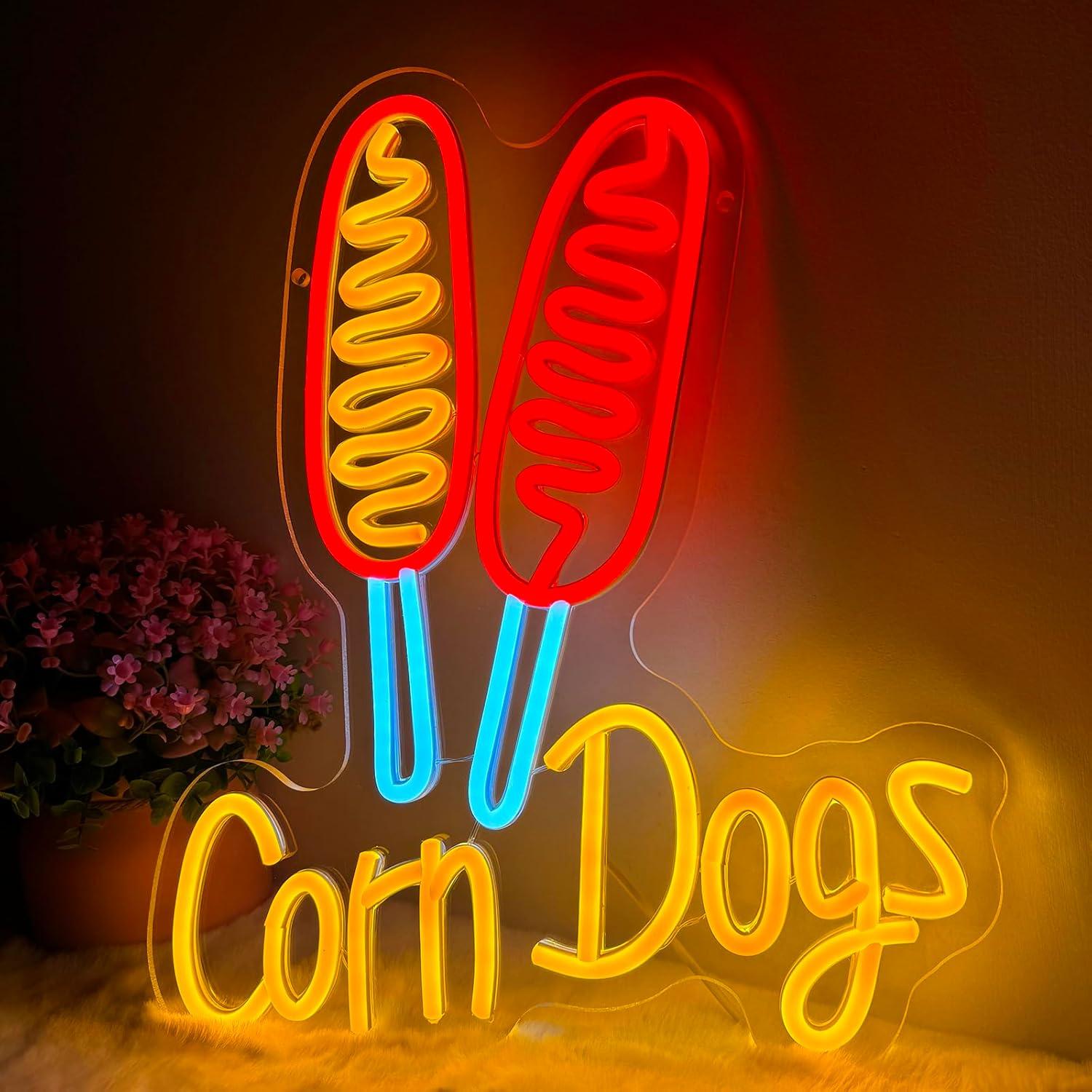 Corn Dog Neon Sign Snack USB D - Lighting Decoration For Wedding のレビューと価格