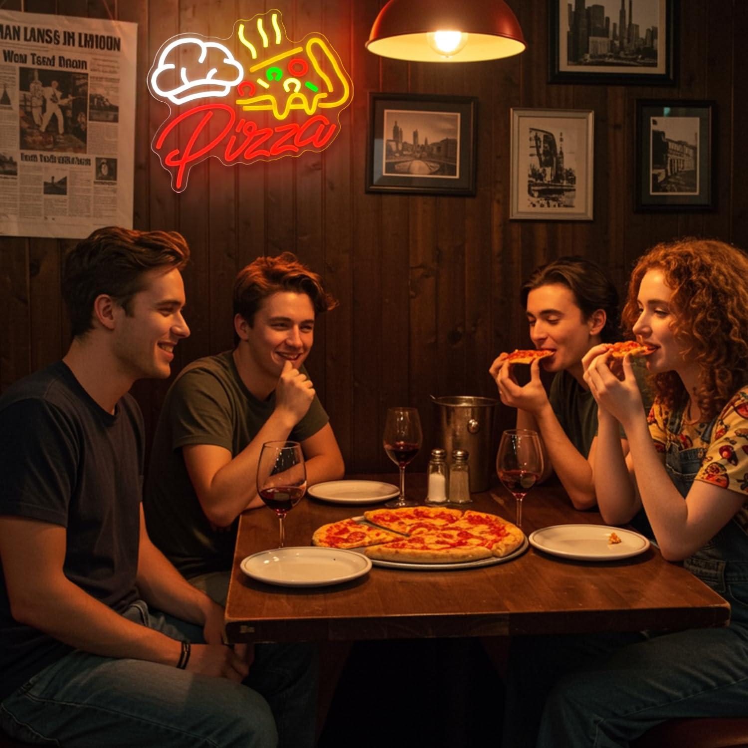 Pizza Neon Sign Colorful Pizza - Restaurant Lighting Decoration のレビューと価格