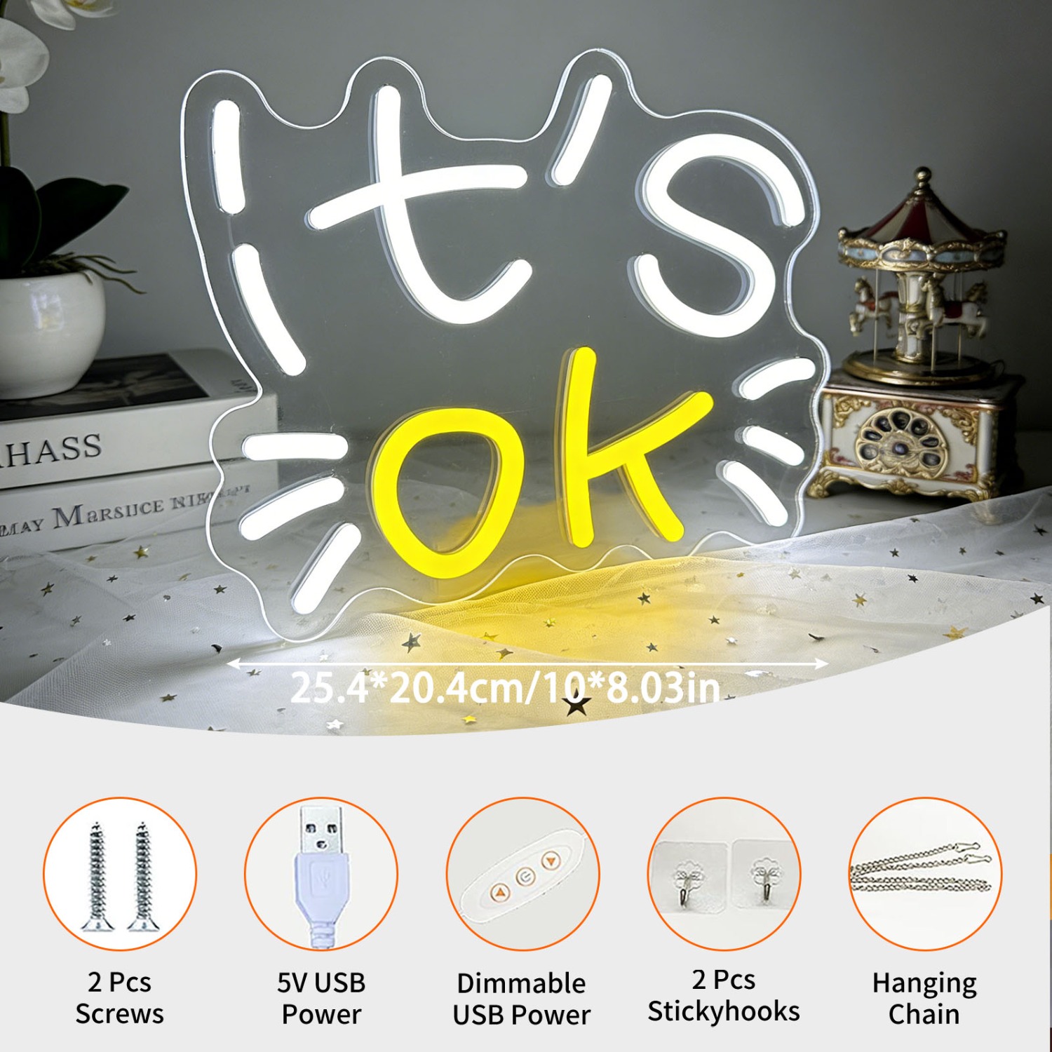 It's OK Neon Light Encouraging - Ok Lighting Decor のレビューと価格